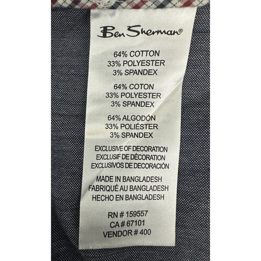 Ben Sherman Men's Vetiver Slim Fit Stretch Denim Jeans Size 36 x 30 New - Picture 13 of 15